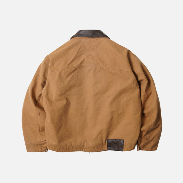 HEAVY CANVAS DESTROYED WORK JACKET - TAN