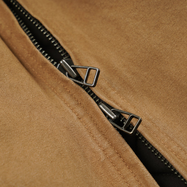 HEAVY CANVAS DESTROYED WORK JACKET - TAN