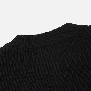 Frizmworks - HEAVY WOOL ROUND CARDIGAN - BLACK -  - Alternative View 1