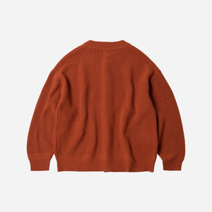 Frizmworks - HEAVY WOOL ROUND CARDIGAN - BRICK RELABEL -  - Alternative View 1