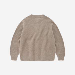 Frizmworks - HEAVY WOOL ROUND CARDIGAN - OATMEAL -  - Alternative View 1