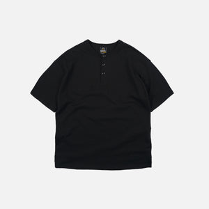 Frizmworks - HENLEY HALF T-SHIRT - BLACK -  - Main Front View