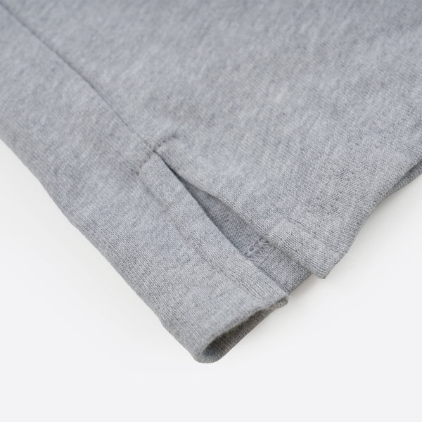 HENLEY HALF T-SHIRT - GREY