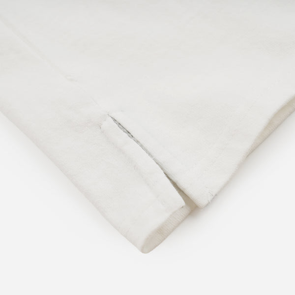 HENLEY HALF T-SHIRT - WHITE