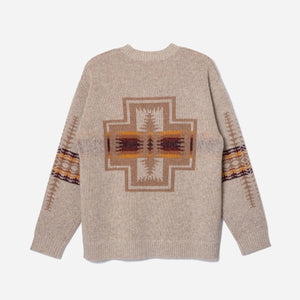 Pendleton - LAMBSWOOL CREW SWEATER - IVORY -  - Alternative View 1