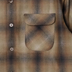 Pendleton - CRAFTED IN JAPAN WOOL SHIRT - BROWN/BEIGE -  - Alternative View 1