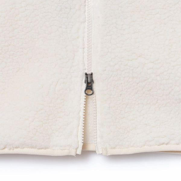 SHERPA BOA FLEECE VEST - IVORY