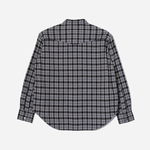 WESTERN CHECKED SHIRT - CHARCOAL/BLACK