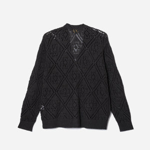 Pendleton - LACE STITCH CARDIGAN - CHARCOAL -  - Alternative View 1