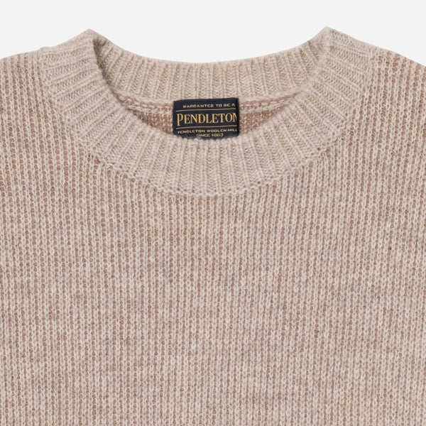 LAMBSWOOL CREW SWEATER - IVORY
