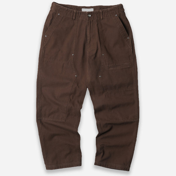 JUNGLE CLOTH DOUBLE KNEE PANT - BROWN