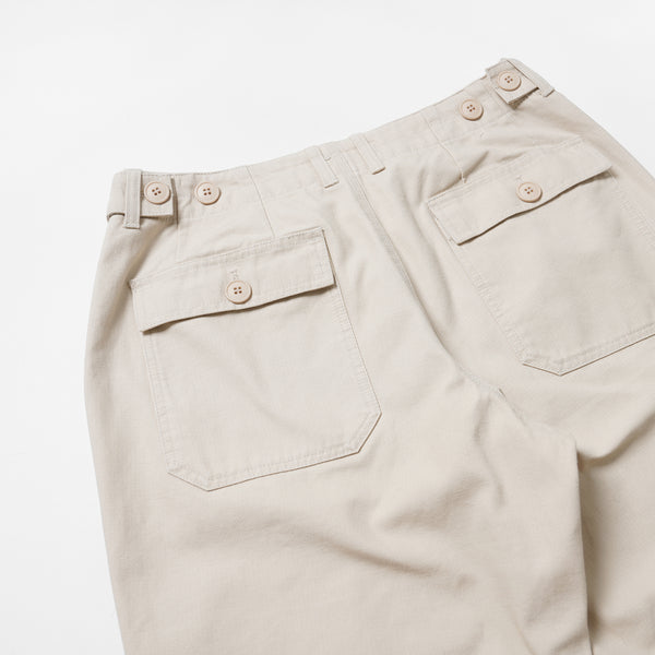 JUNGLE CLOTH FATIGUE PANT - CREAM