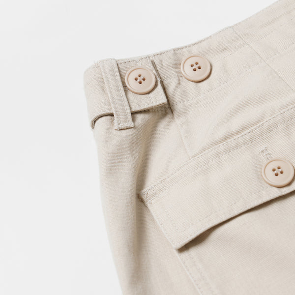JUNGLE CLOTH FATIGUE PANT - CREAM