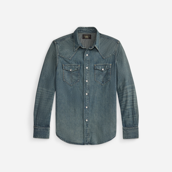 BUFFALO WEST DENIM SHIRT - DARK WASH