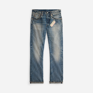 Double RL By Ralph Lauren - Slim Boot Selvedge Jeans - Briarfield Wash -  - Main Front View