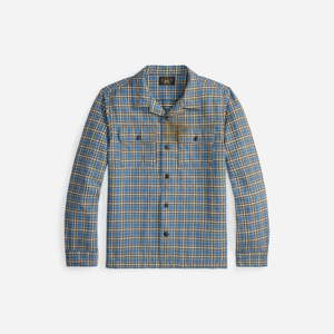 Double RL By Ralph Lauren - Matlock Camp Long Sleeve Sport Shirt - Blue - Matlock Camp Long Sleeve Sport Shirt - Blue - Main Front View