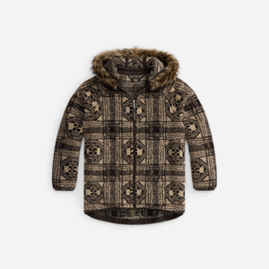 Double RL By Ralph Lauren - RRL Knit Full-Zip Sweatshirt Cream -  - Main Front View