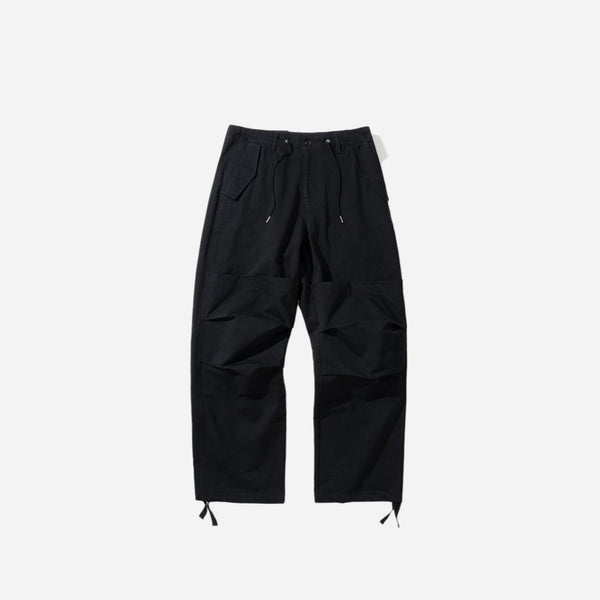 MILITARY PARACHUTE PANTS - BLACK