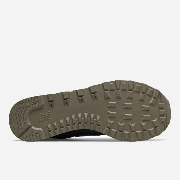 574 LEATHER  - NAVY/BROWN