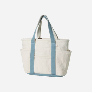 Mazi Untitled - SMALL CAFE TOTE BAG - ECRU/SKY -  - Main Front View