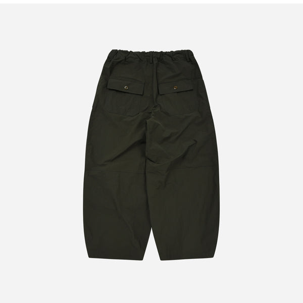 NYLON BALLOON PANTS - OLIVE