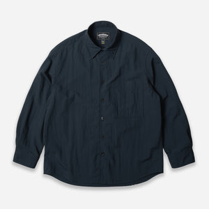 Frizmworks - NYLON RAYON RELAXED SHIRT - NAVY -  - Main Front View