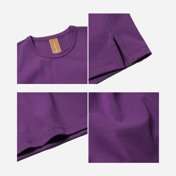 OG DOUBLE RIB OVERSIZED TEE - PURPLE