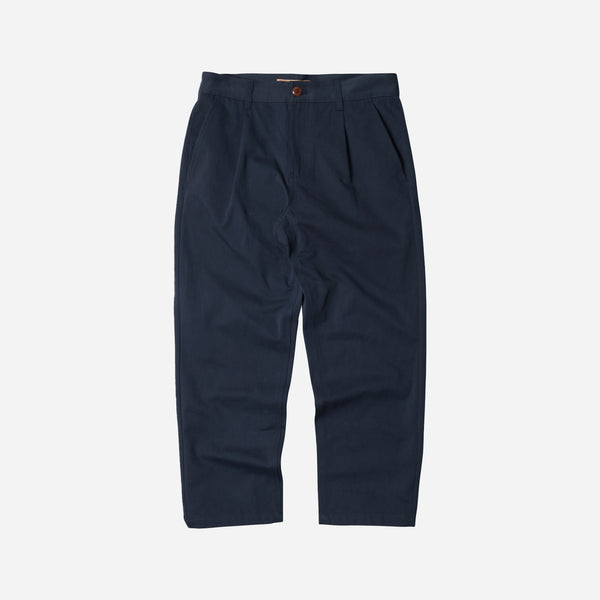 OG HAWORTH ONE TUCK PANTS - NAVY