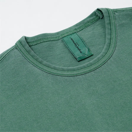 OG PIGMENT DYEING HALF TEE - GREEN