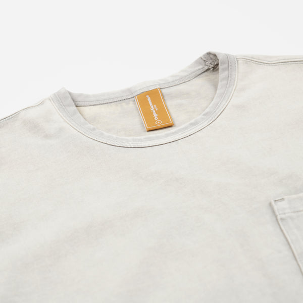 OG STONE WASHED POCKET T-SHIRT - LIGHT GREY