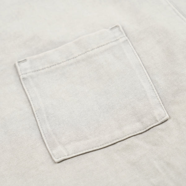 OG STONE WASHED POCKET T-SHIRT - LIGHT GREY