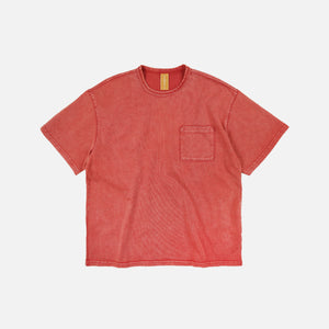 Frizmworks - OG STONE WASHED POCKET T-SHIRT - RED -  - Main Front View