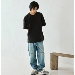 Frizmworks - OG VINTAGE DYEING HALF TEE - BLACK BROWN -  - Alternative View 1