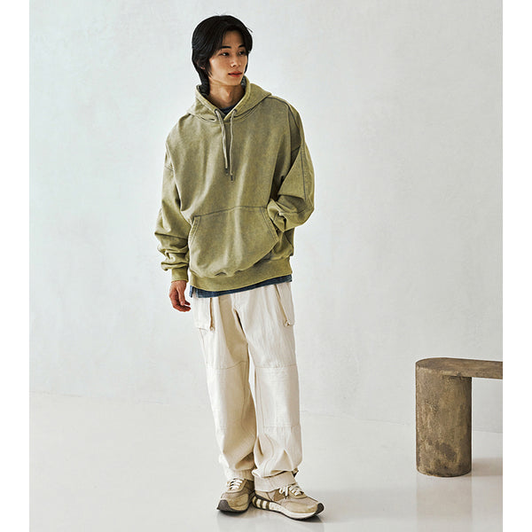 OG VINTAGE DYEING PULLOVER HOODY - MUSTARD