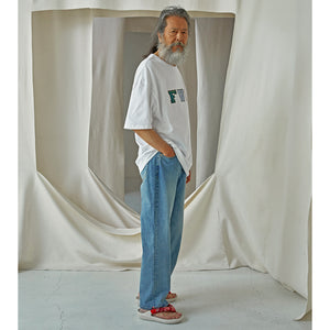 Frizmworks - OG WIDE DENIM JEANS - LIGHT BLUE -  - Alternative View 1