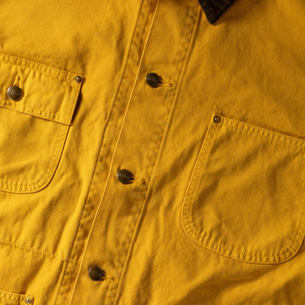 RELAXED OXFORD COVERALL JACKET - YELLOW