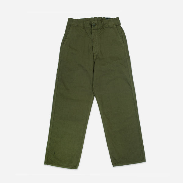 WIDE FRENCH WORK PANT - ARMY GREEN
