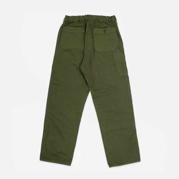 WIDE FRENCH WORK PANT - ARMY GREEN