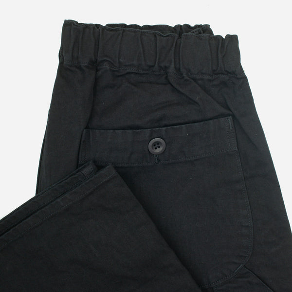 WIDE FRENCH WORK PANT - BLACK