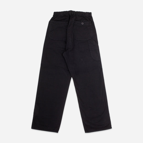 WIDE FRENCH WORK PANT - BLACK