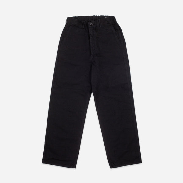 WIDE FRENCH WORK PANT - BLACK