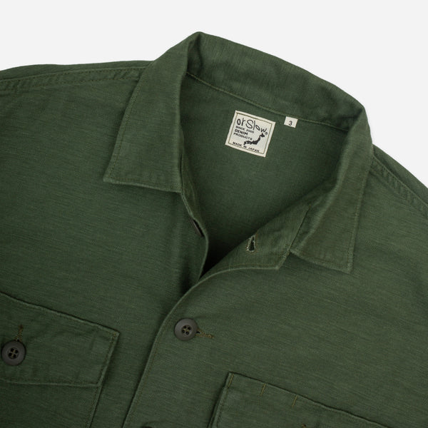 U.S ARMY FATIGUE SHIRT - OLIVE GREEN