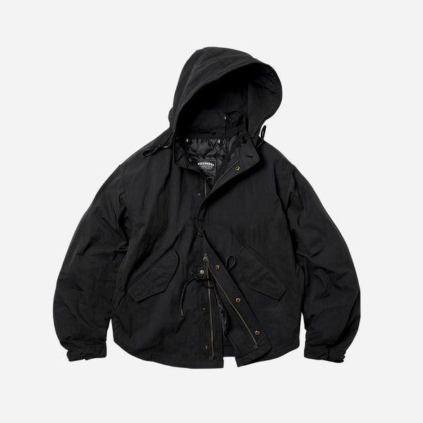 OSCAR SHORT FISHTAIL PARKA JACKET - BLACK