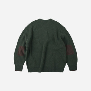 Frizmworks - Frizmworks Patch Round Pullover Knit - Forest Green -  - Alternative View 1