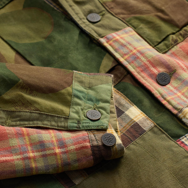 HAYES PATCHWORK SHIRT - PLAID CAMO