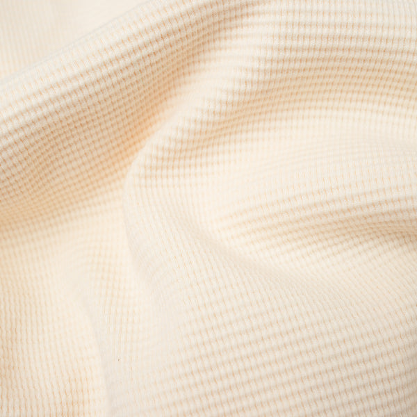 WAFFLE THERMAL LONG SLEEVE TEE - CREAM
