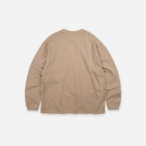 Frizmworks - PIGMENT POCKET LS T-SHIRT - BEIGE -  - Alternative View 1