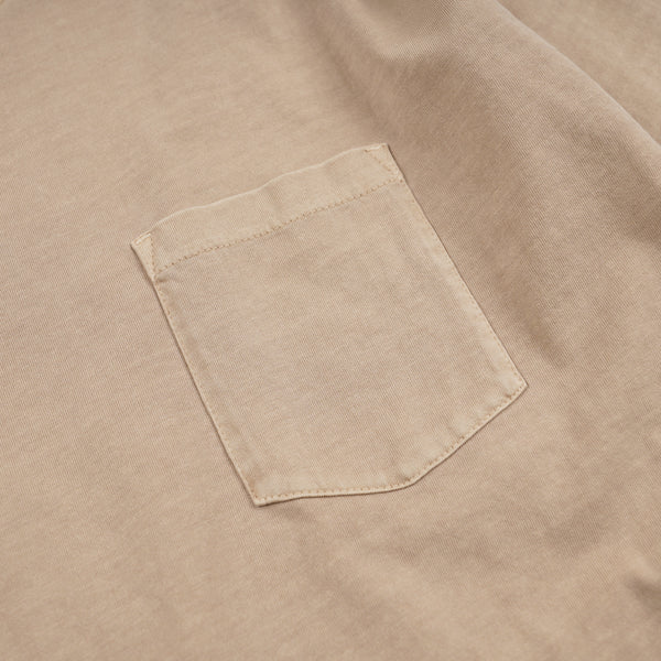 PIGMENT POCKET LS T-SHIRT - BEIGE