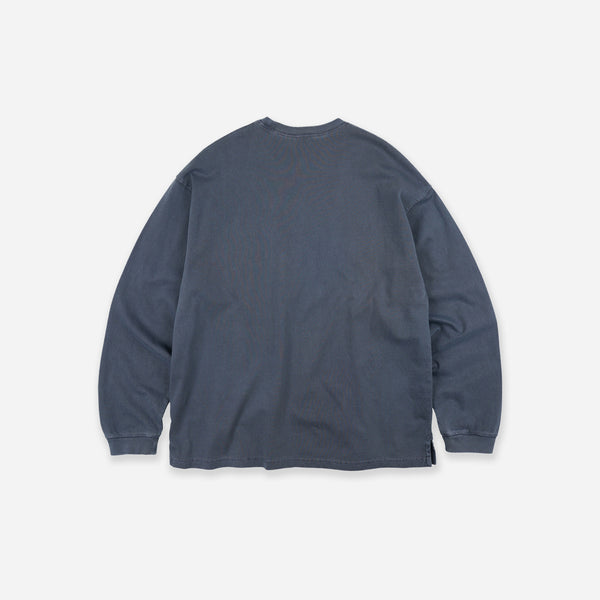 PIGMENT POCKET L/S T-SHIRT - BLUE
