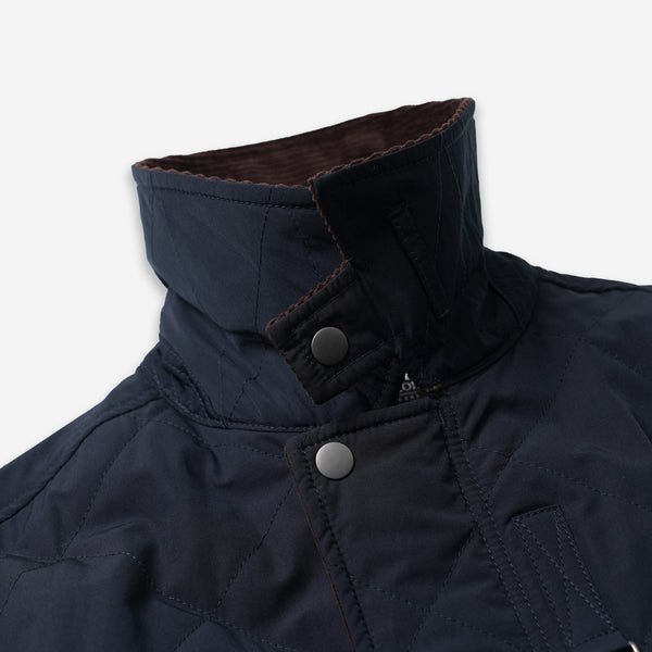 QUILTED HERITAGE HUNTING JACKET - NAVY